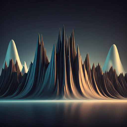 Original abstract digital landscape artwork for DR AI Toolkit